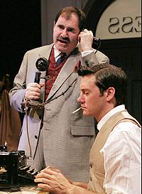Richard Kind and Jason Butler Harner in The Front Page.