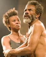 Christina Sajous and Andre De Shields in King Lear