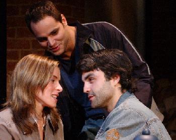Liz Mamana as Betsy, Eric Sutton as Josh, and Peter Wylie as Jeremy